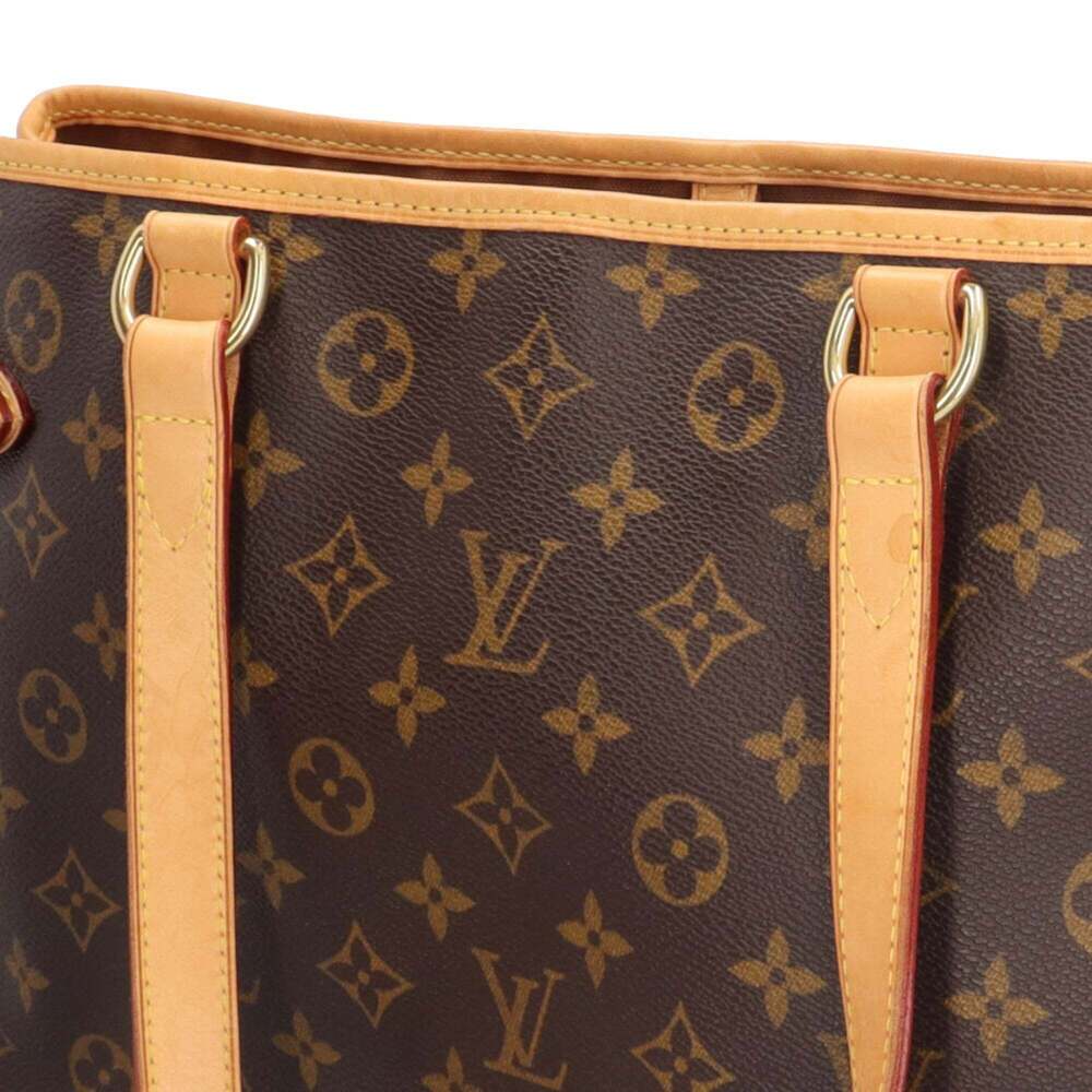LOUIS VUITTON Authentic Brown Monogram Canvas Tote Bag - Picture 13 of 14